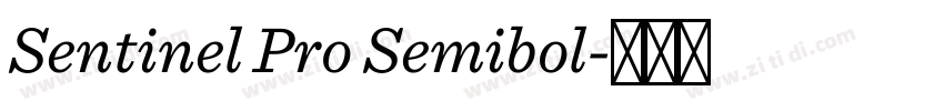 Sentinel Pro Semibol字体转换